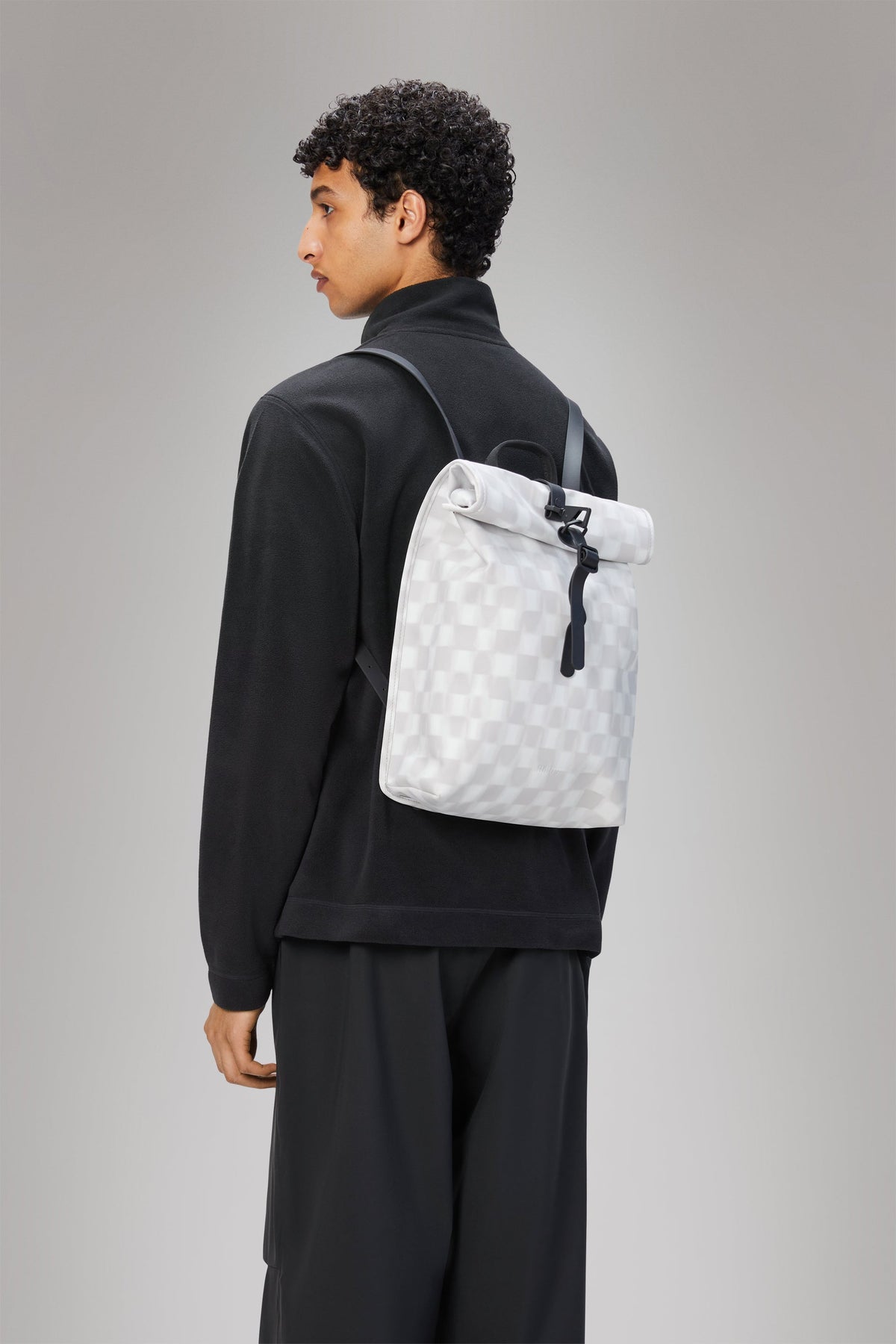 RAINS Rolltop Rucksack Mini Warp 10L H38 x D10 x W27 cm Backpack