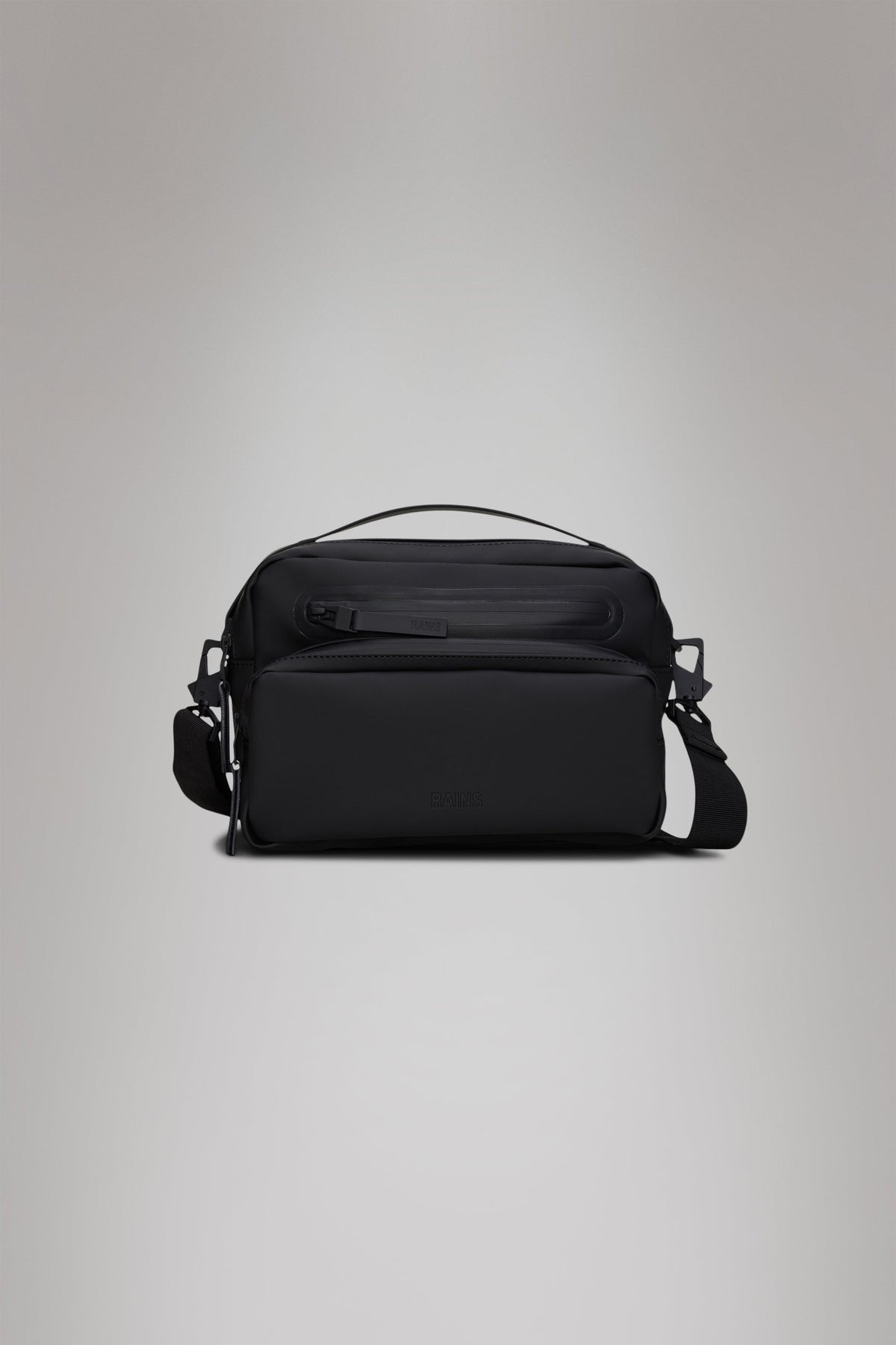 RAINS Cargo Box Bag Black Crossbody
