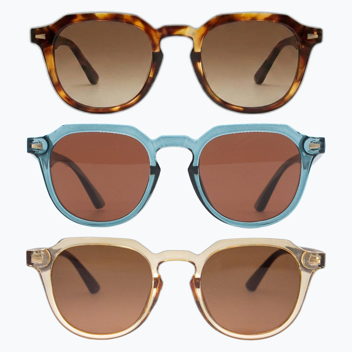 Jaxy Reverie — Retro Round sunglasses in Blue