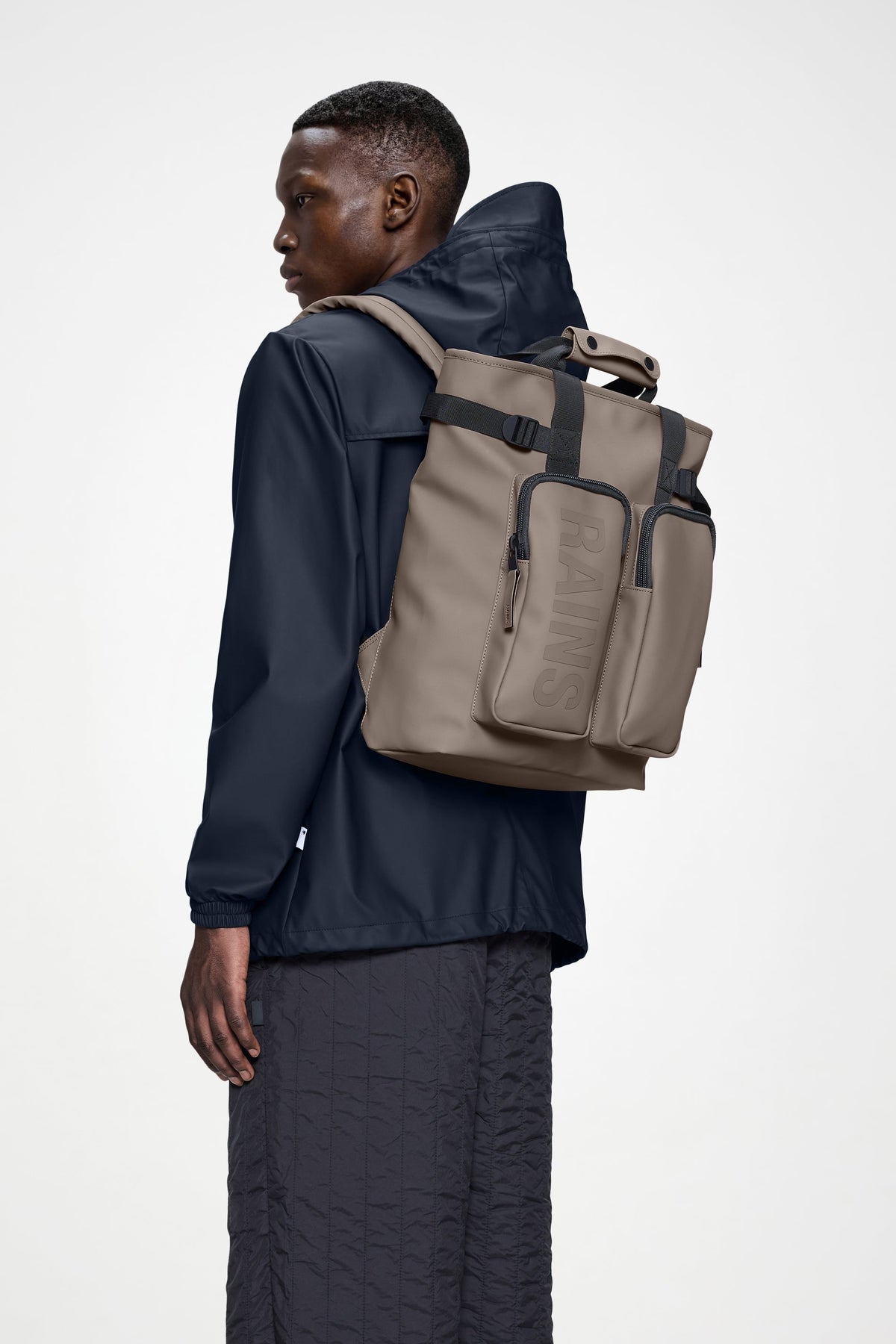 RAINS Texel Tote Backpack Cinder 15L H43 x D12.50 x W32 cm Backpack
