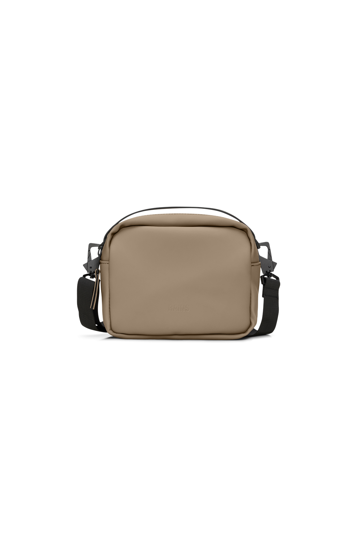 RAINS Box Bag Beige Crossbody
