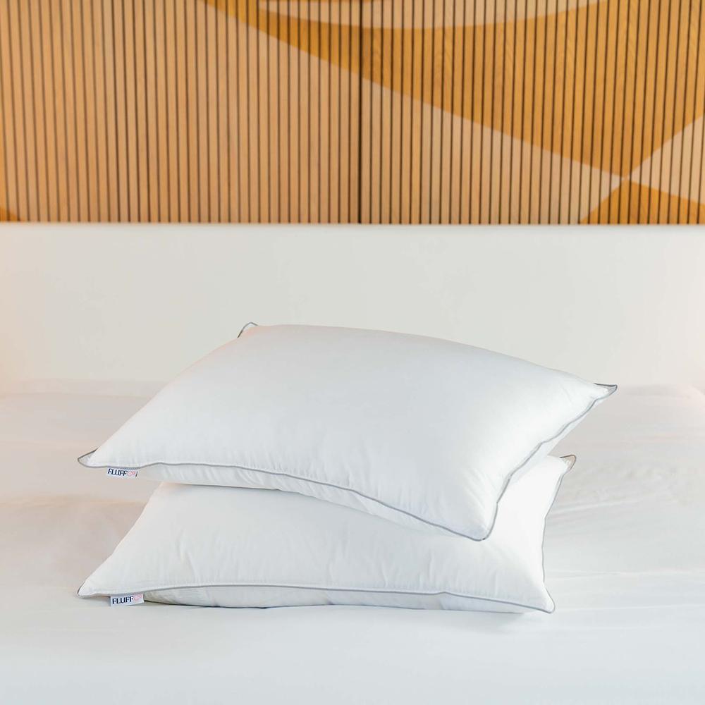 Down &amp; Feather Pillow - FluffCo | Hotel Comfort
