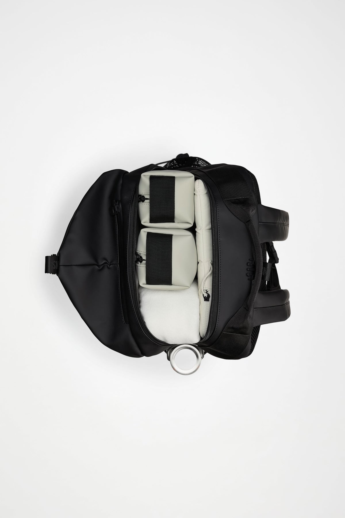RAINS Trail Clip Front Backpack Black Backpack