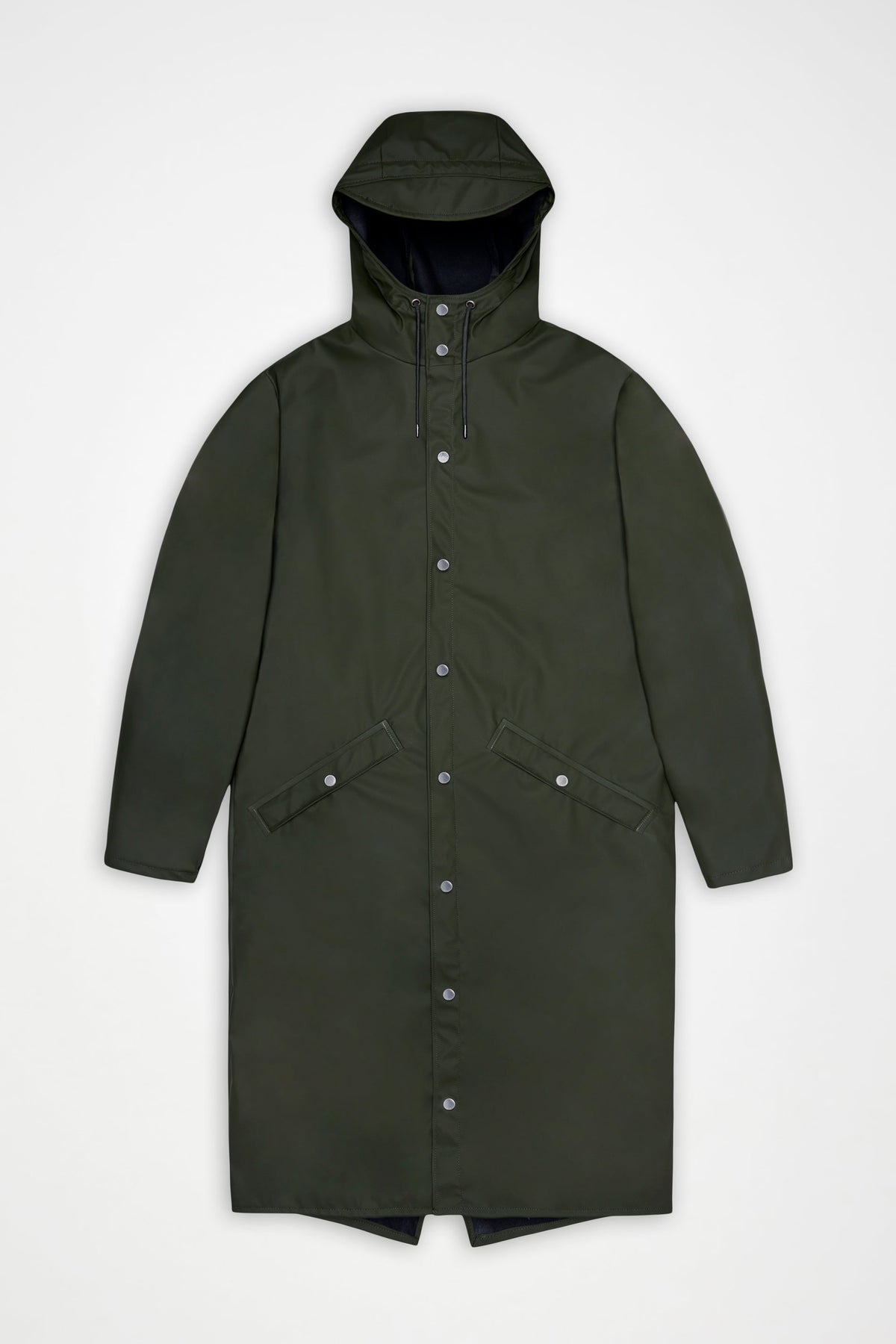 RAINS Longer Jacket Green Jacket