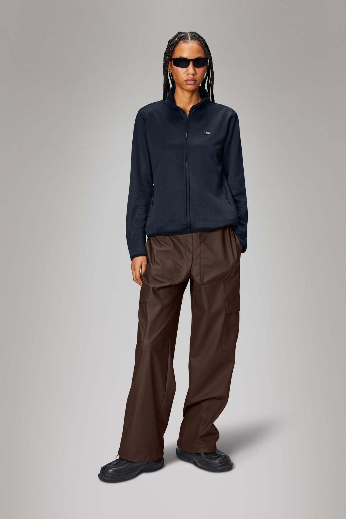 RAINS Sintra Fleece Curve Jacket Navy Jacket