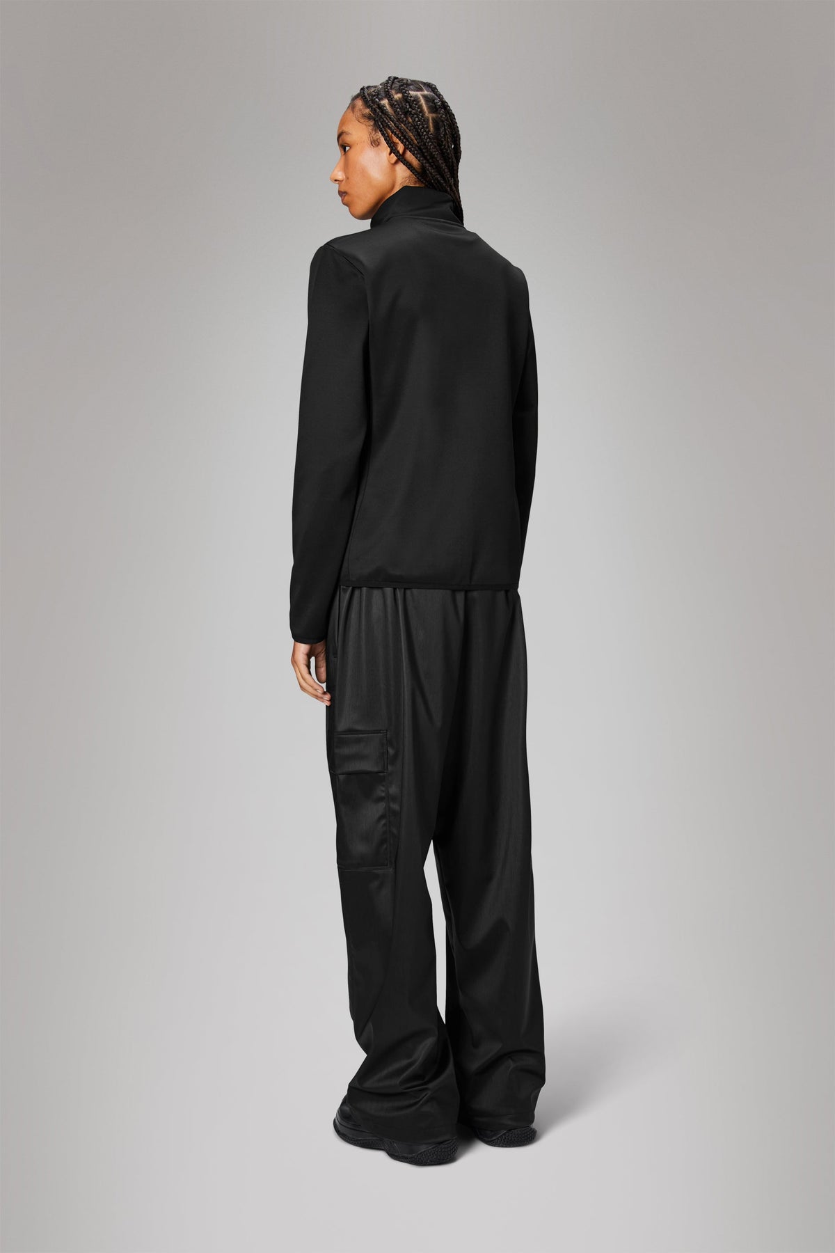RAINS Sintra Fleece Curve Jacket Black Jacket