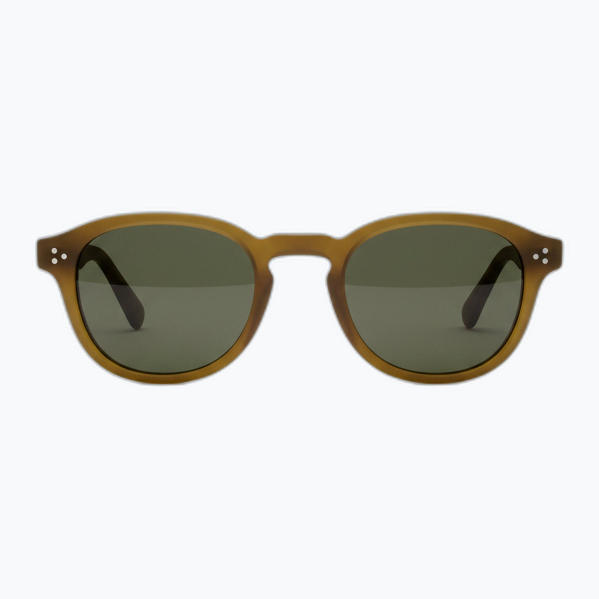 Jaxy Westside in Olive — Round Polarized sunglasses