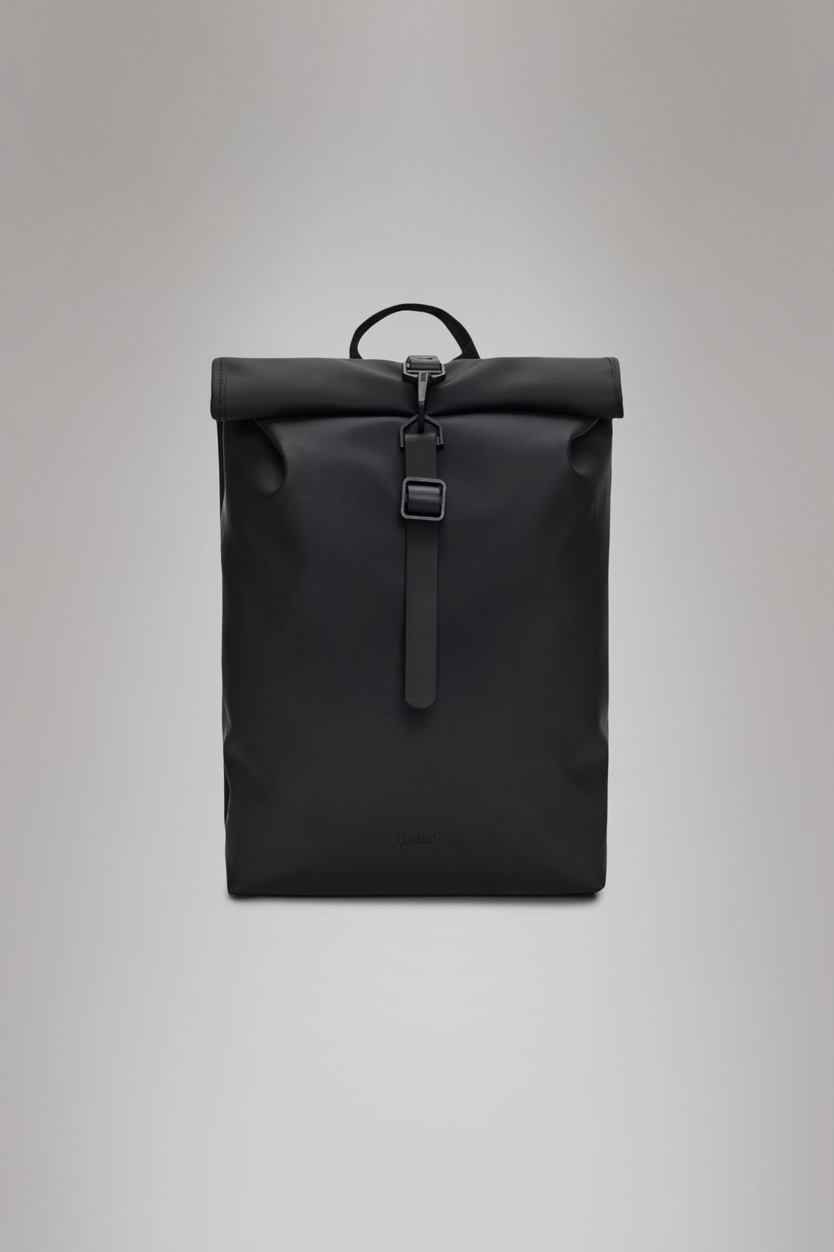 RAINS Rolltop Rucksack Mini Black 10L H38 x D10 x W27 cm Backpack