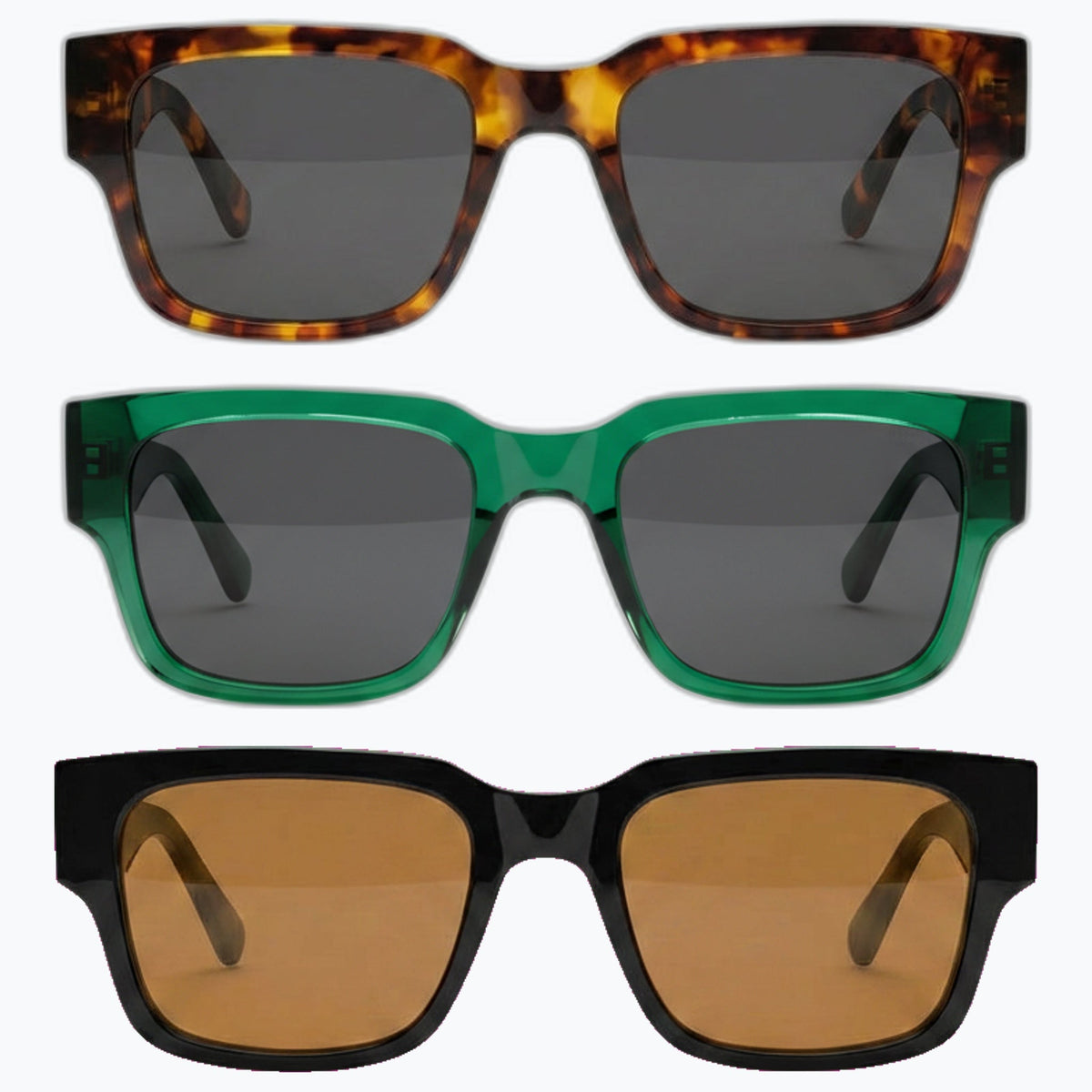 Jaxy Theory — Classic Square Polarized sunglasses in Black