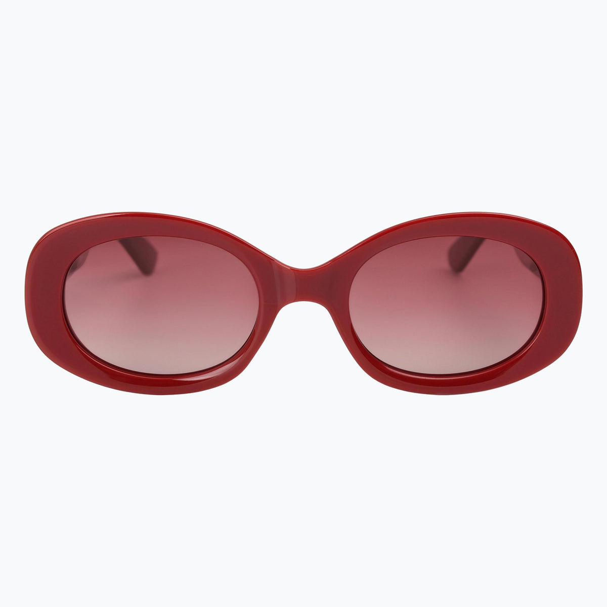Jaxy Deco in Red — Oval Polarized sunglasses #Color_Red