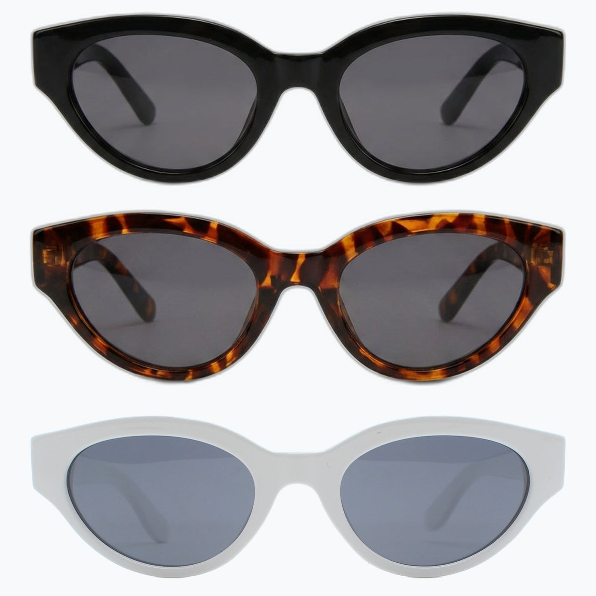 Jaxy Monroe — Retro Rectangle Polarized sunglasses in Black