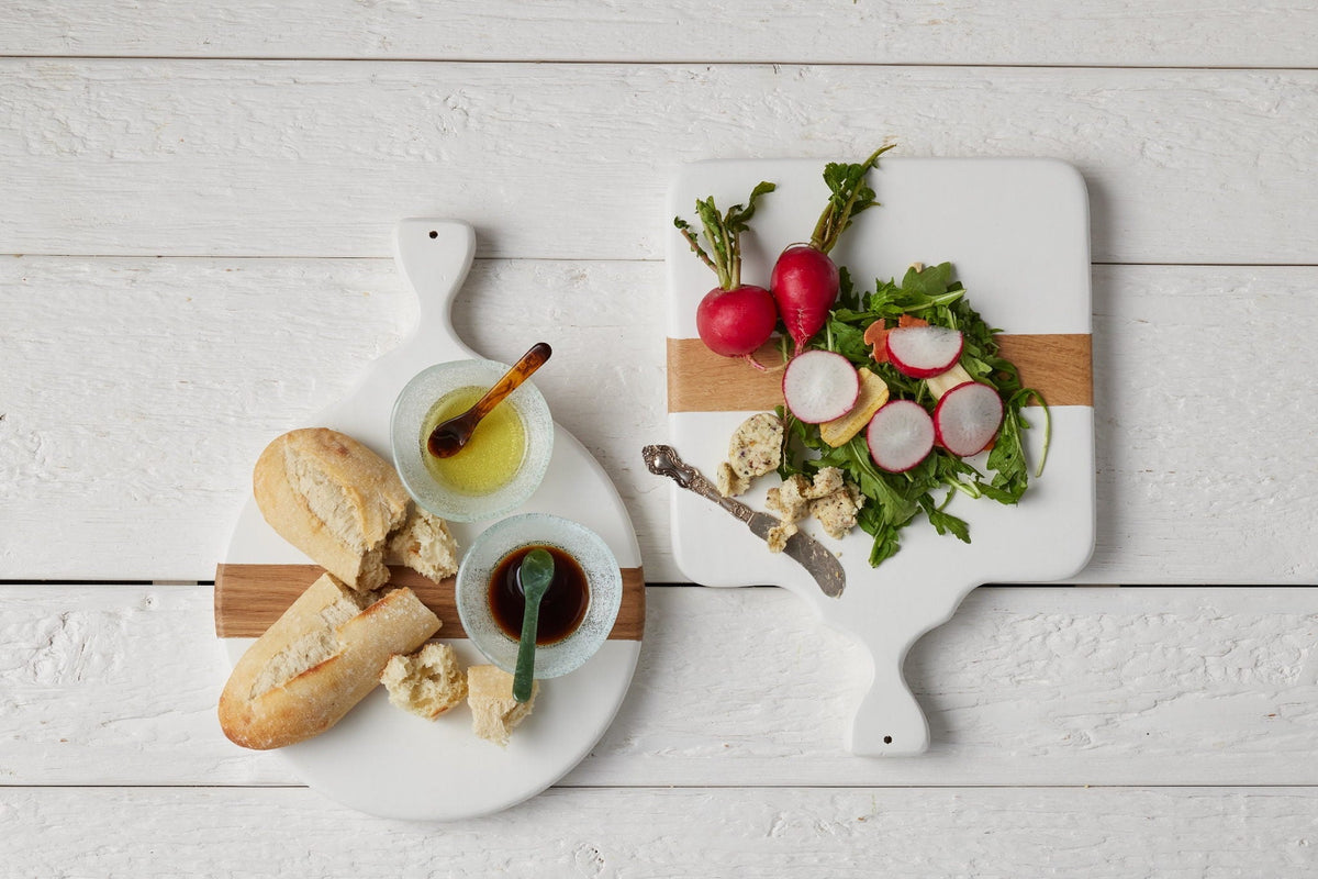 Mod Cheese Board, Small Round, White