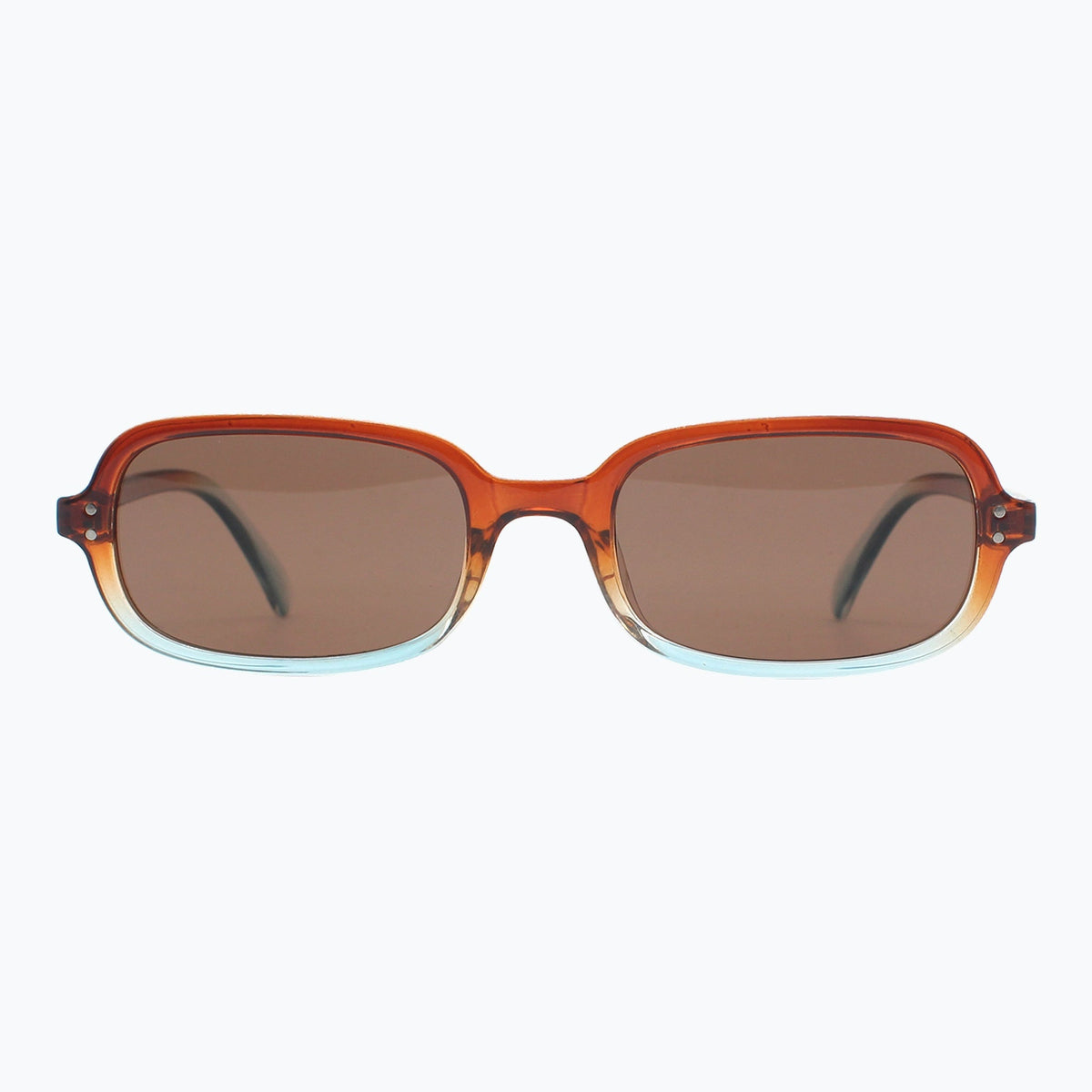 Jaxy Palm State in Brown — Square Polarized sunglasses