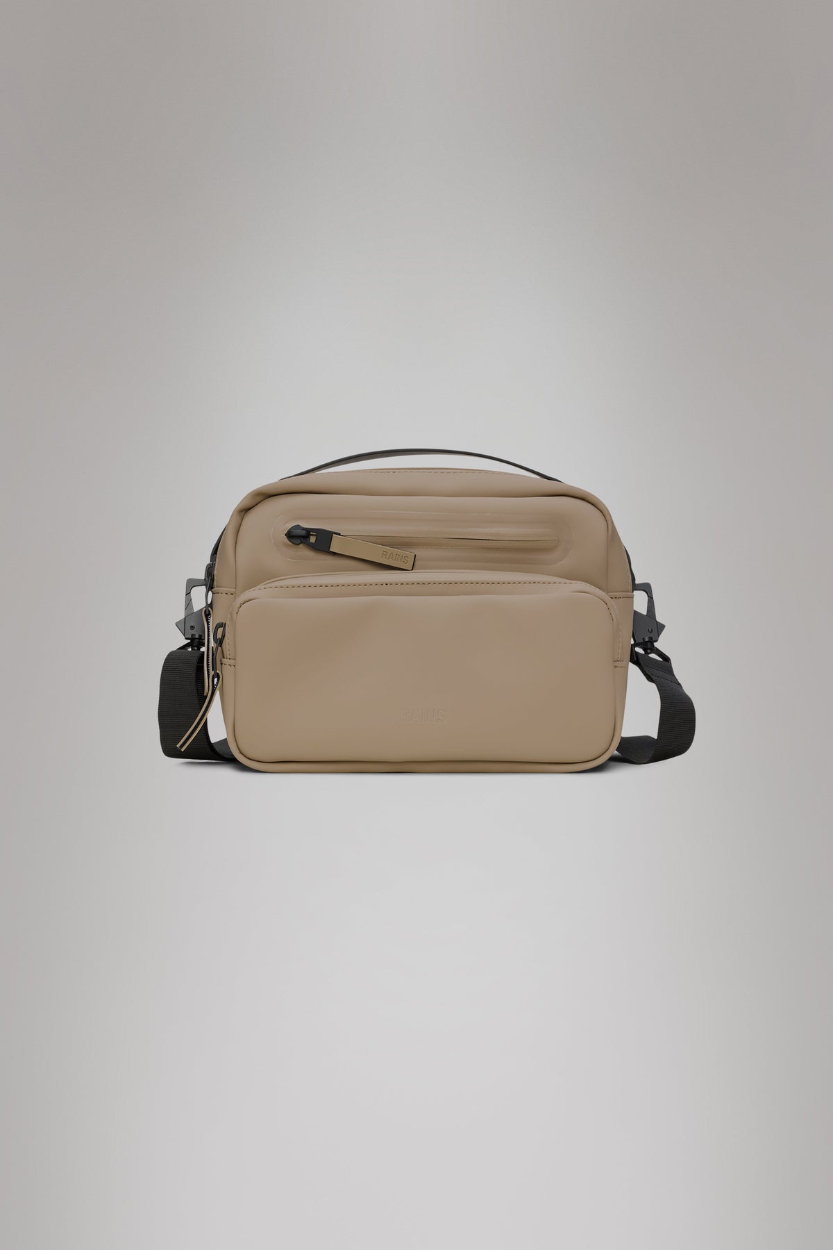 RAINS Cargo Box Bag Beige 3.60L H18 x D9 x W25 cm Crossbody