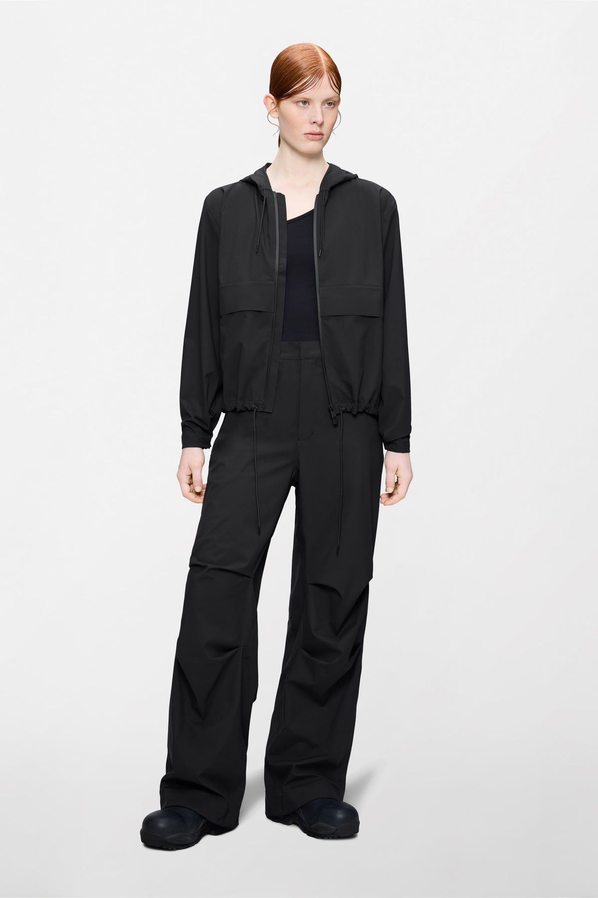 RAINS Suva Hardshell Short String W Jacket Black Jacket
