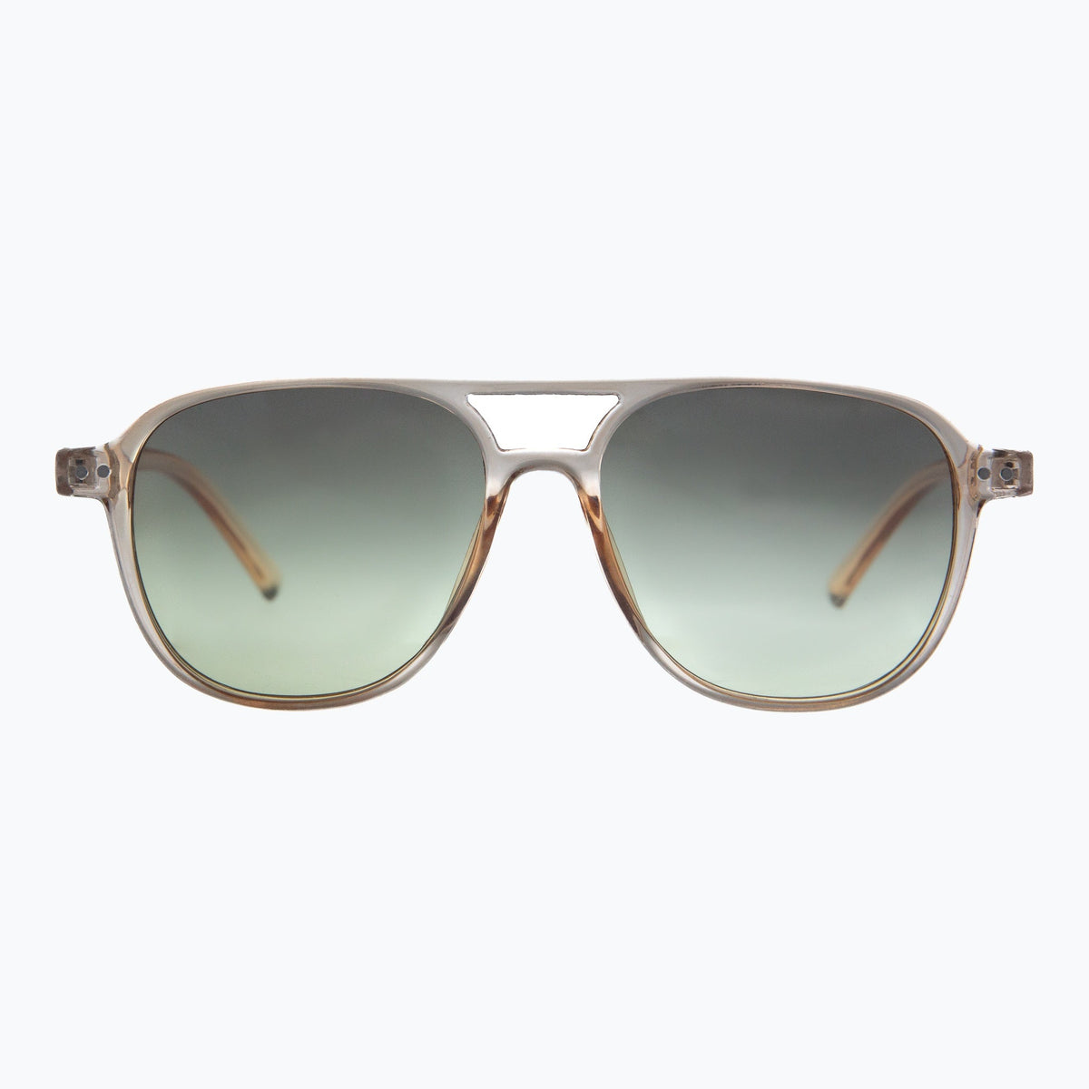 Jaxy Eastwood Aviator sunglasses — side view #Color_Brown