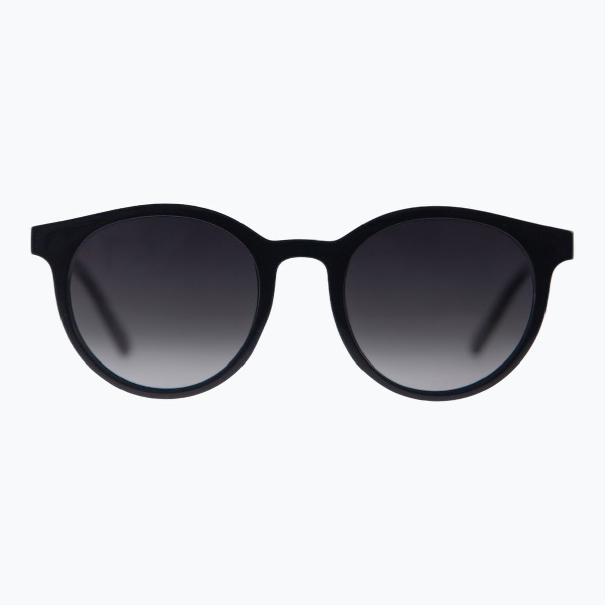 Jaxy Havana Haze in Black — Round Polarized sunglasses #Color_Black