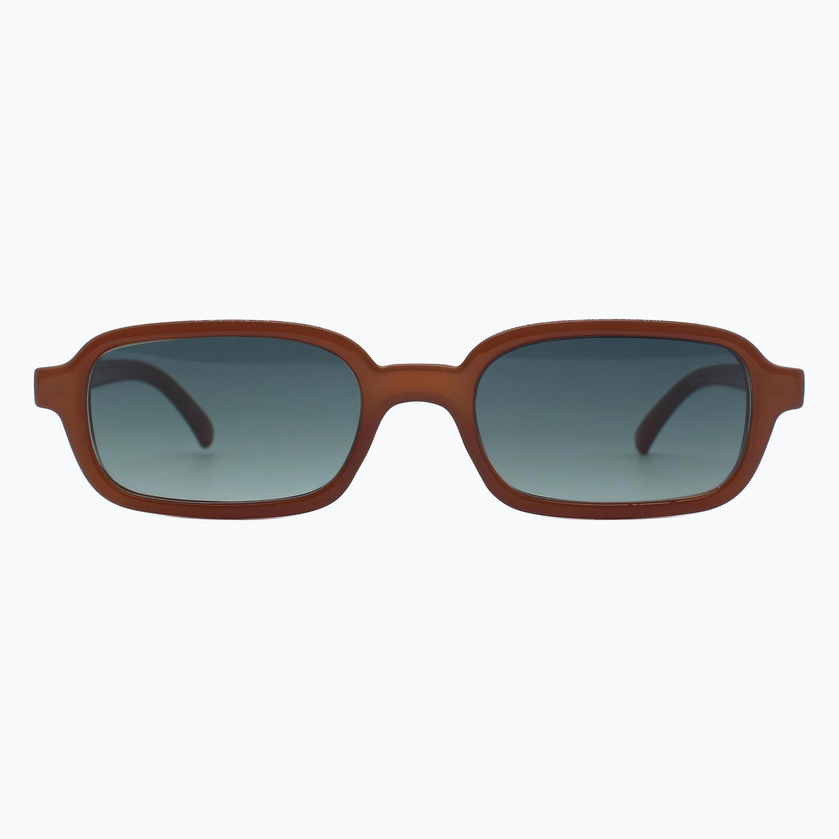 Jaxy Velvet Hour in Amber/Teal — Rectangle sunglasses #Color_Amber/Teal