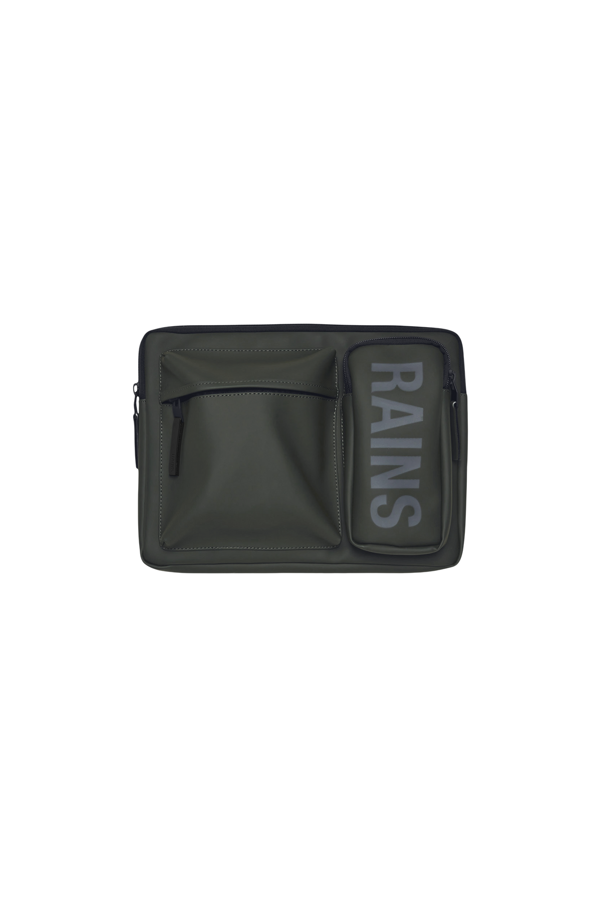RAINS Texel Laptop Case 15″/16″ Green 2.60L H28 x D3 x W39 cm Laptop Case
