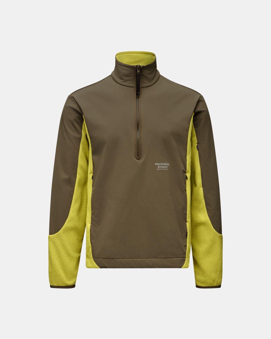 Off-Race Light Fleece Half-Zip - Moss Green