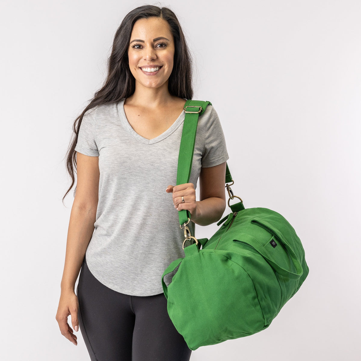 green duffel bags#color_moss-green