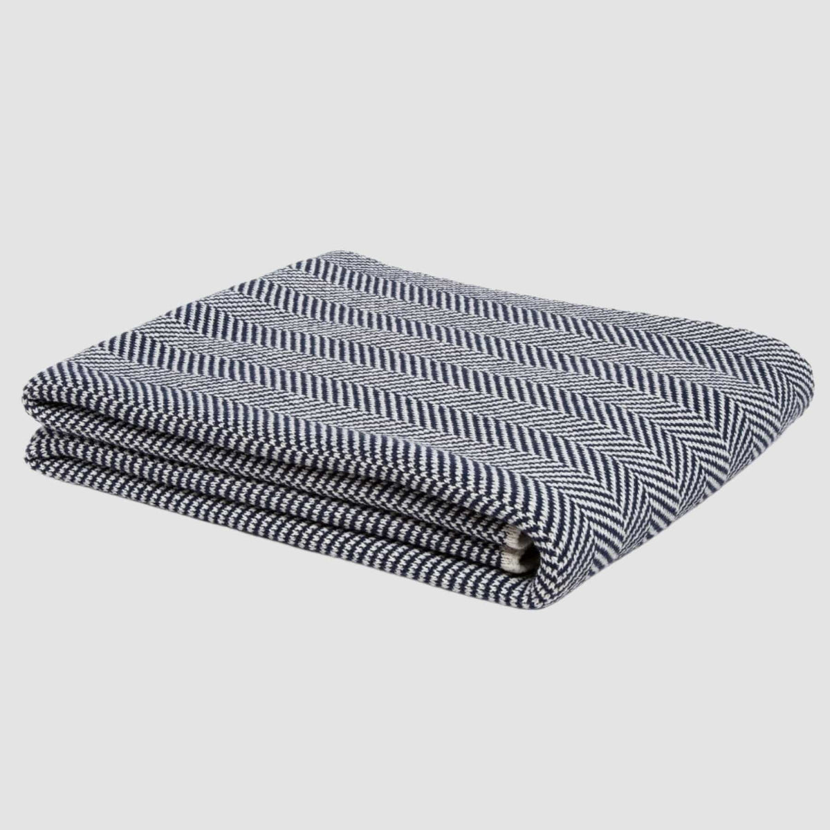 In2Green Eco Throw Cotton Sustainable Knit Throw Blanket - Herringbone 655646738956 BLHB3
