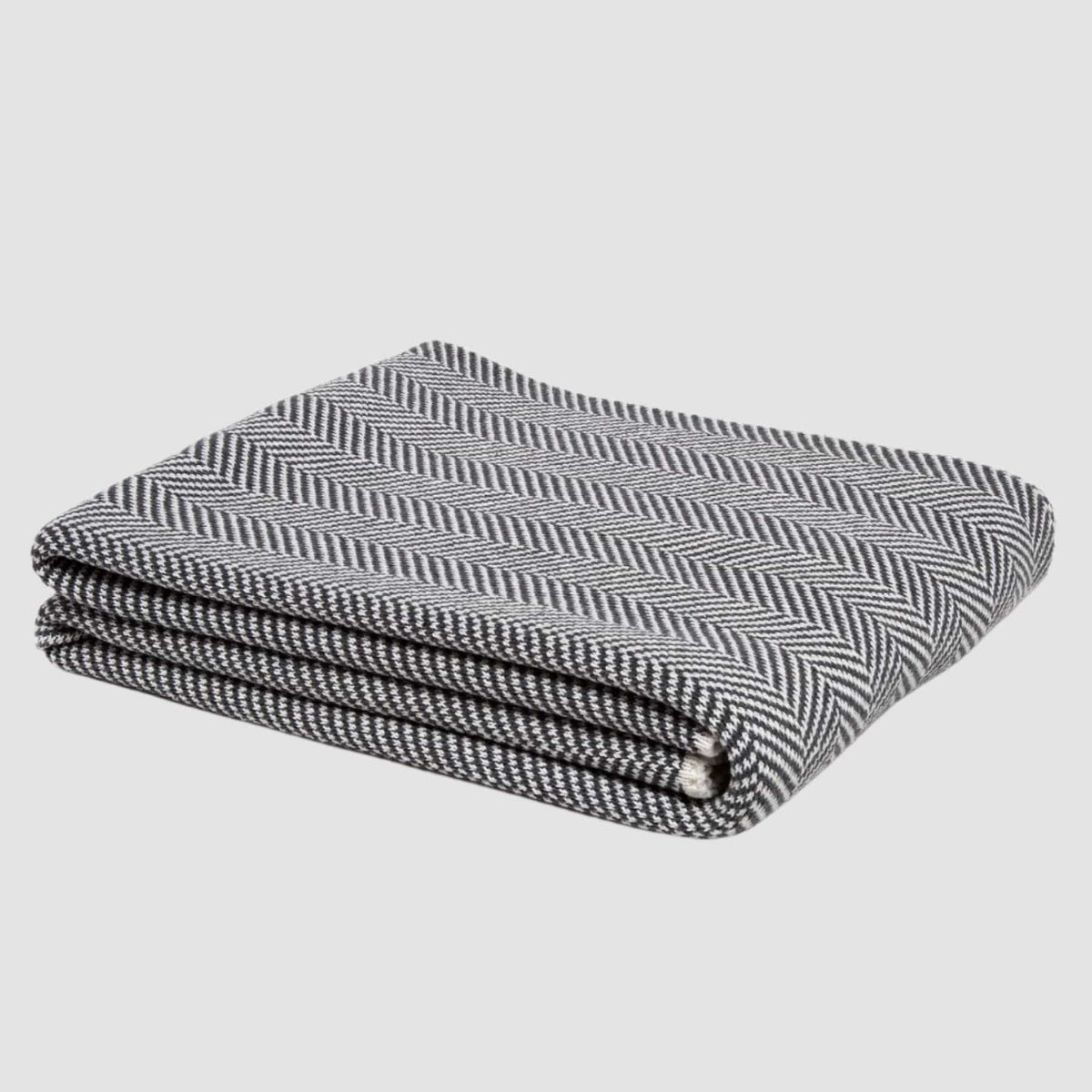 In2Green Eco Throw Cotton Sustainable Knit Throw Blanket - Herringbone 655646738963 BLHB5