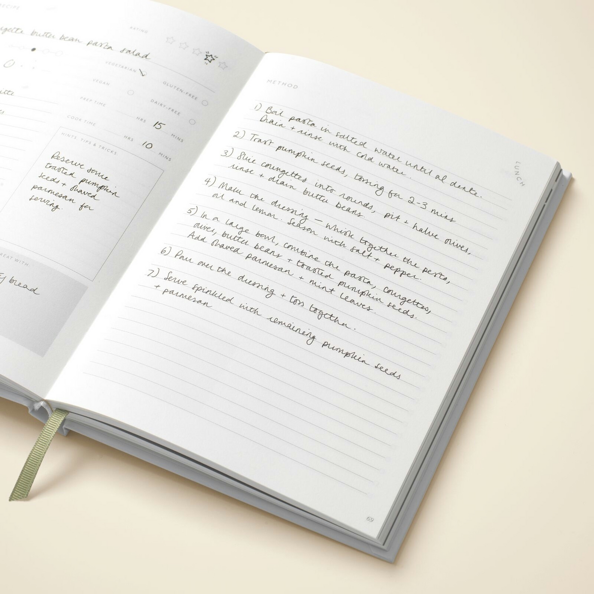 Al Fresco A5 Hardcover Guided Recipe Journal