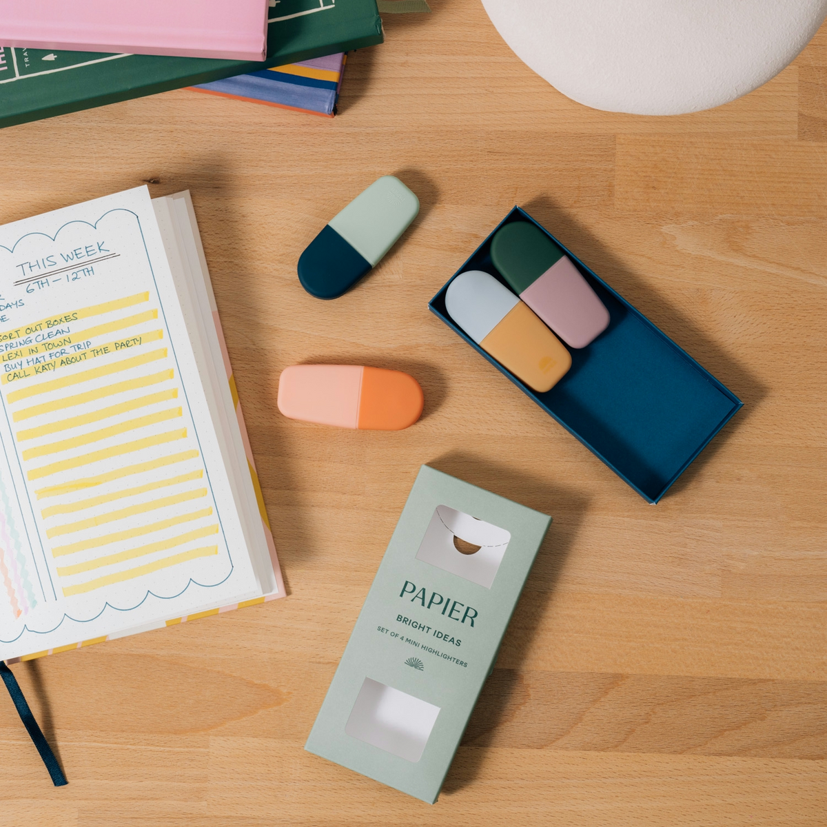 Bright Ideas Mini Highlighters - Set of 4