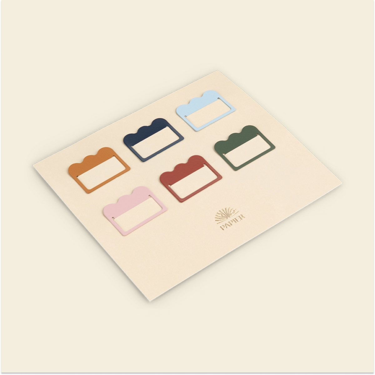 Cloud Multicolor Metal Index Tabs