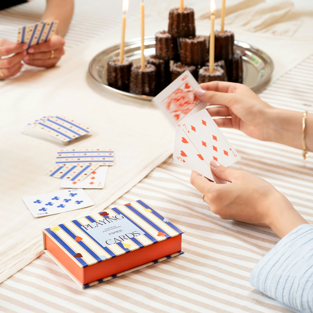 Stripes & Suits Playing Cards - Set of 2