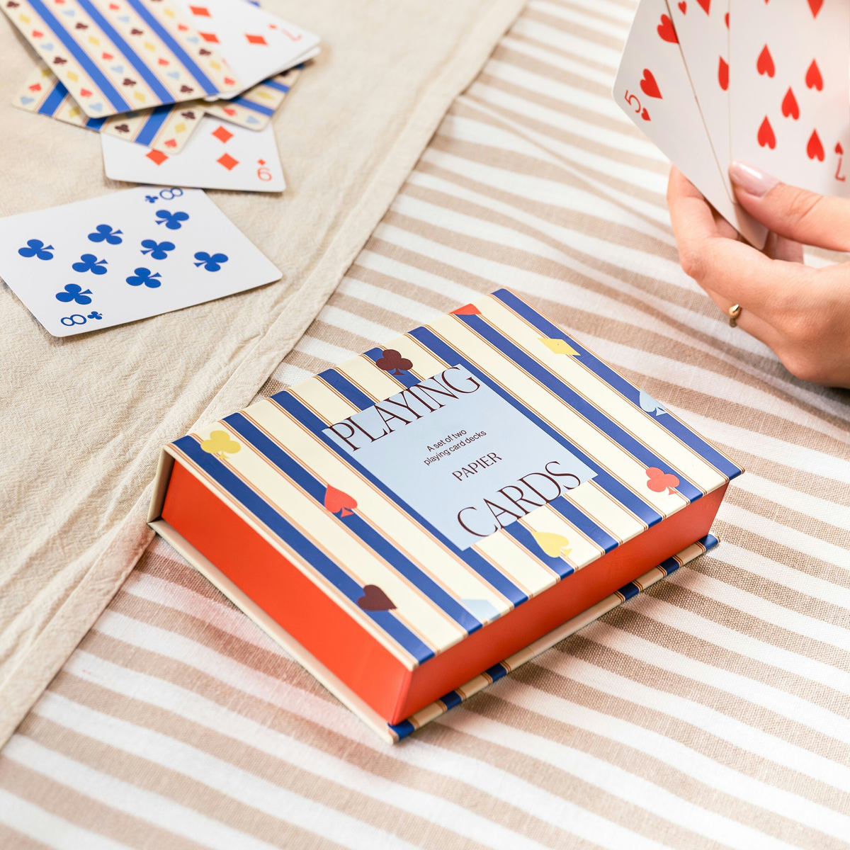 Stripes & Suits Playing Cards - Set of 2
