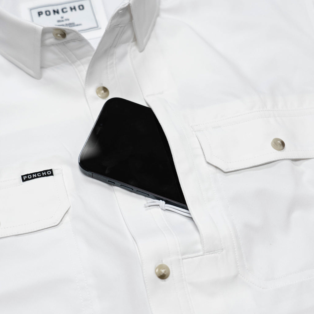 Close up of pocket with cell phone