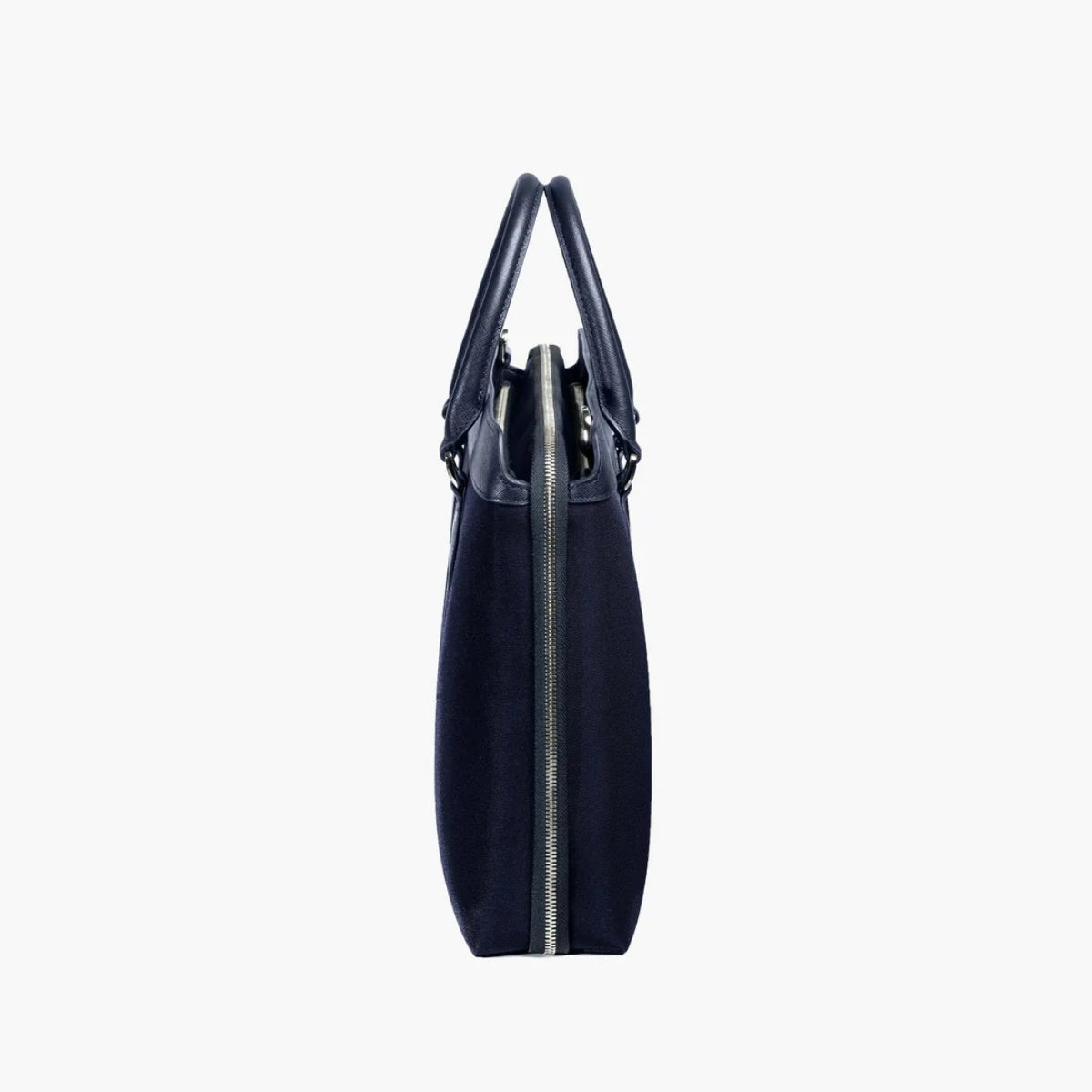 Alpha Leather-Trimmed Briefcase