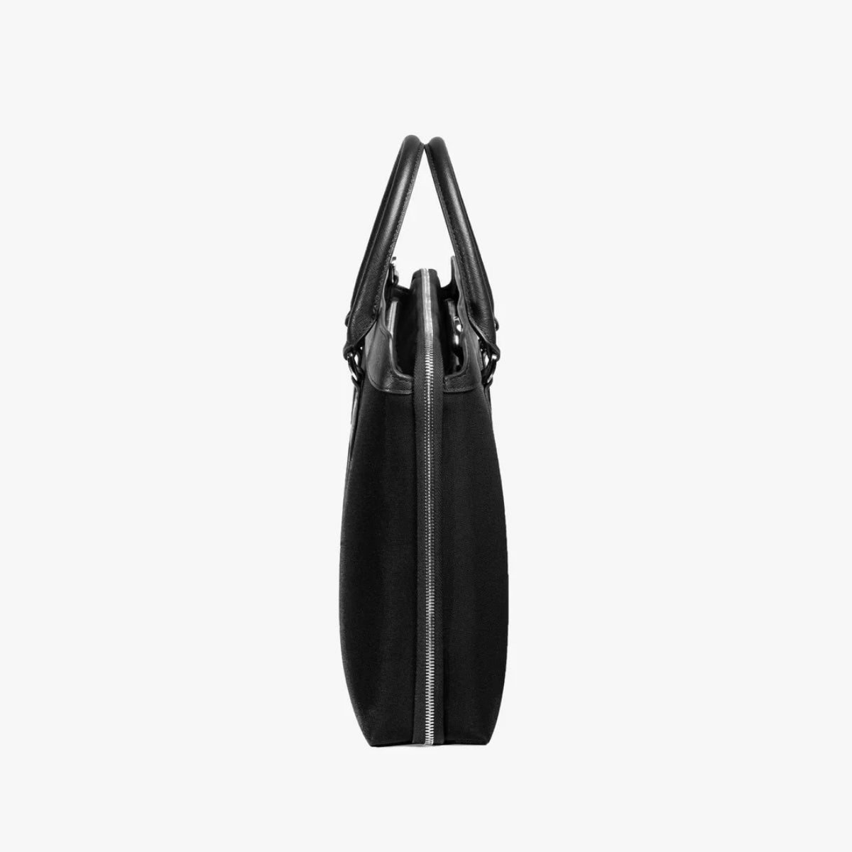 Alpha Leather-Trimmed Briefcase