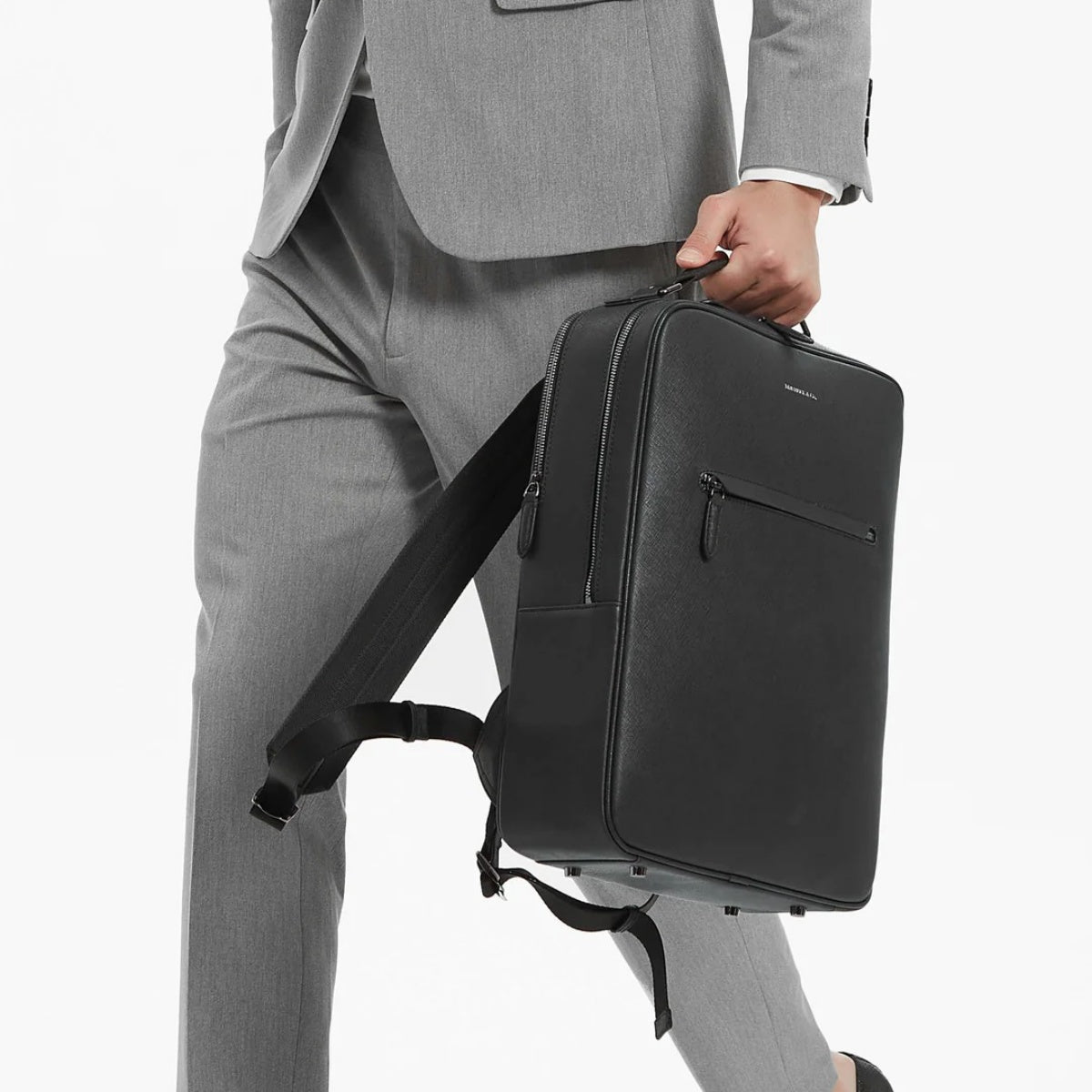 Earthen Recycled Leather Backpack