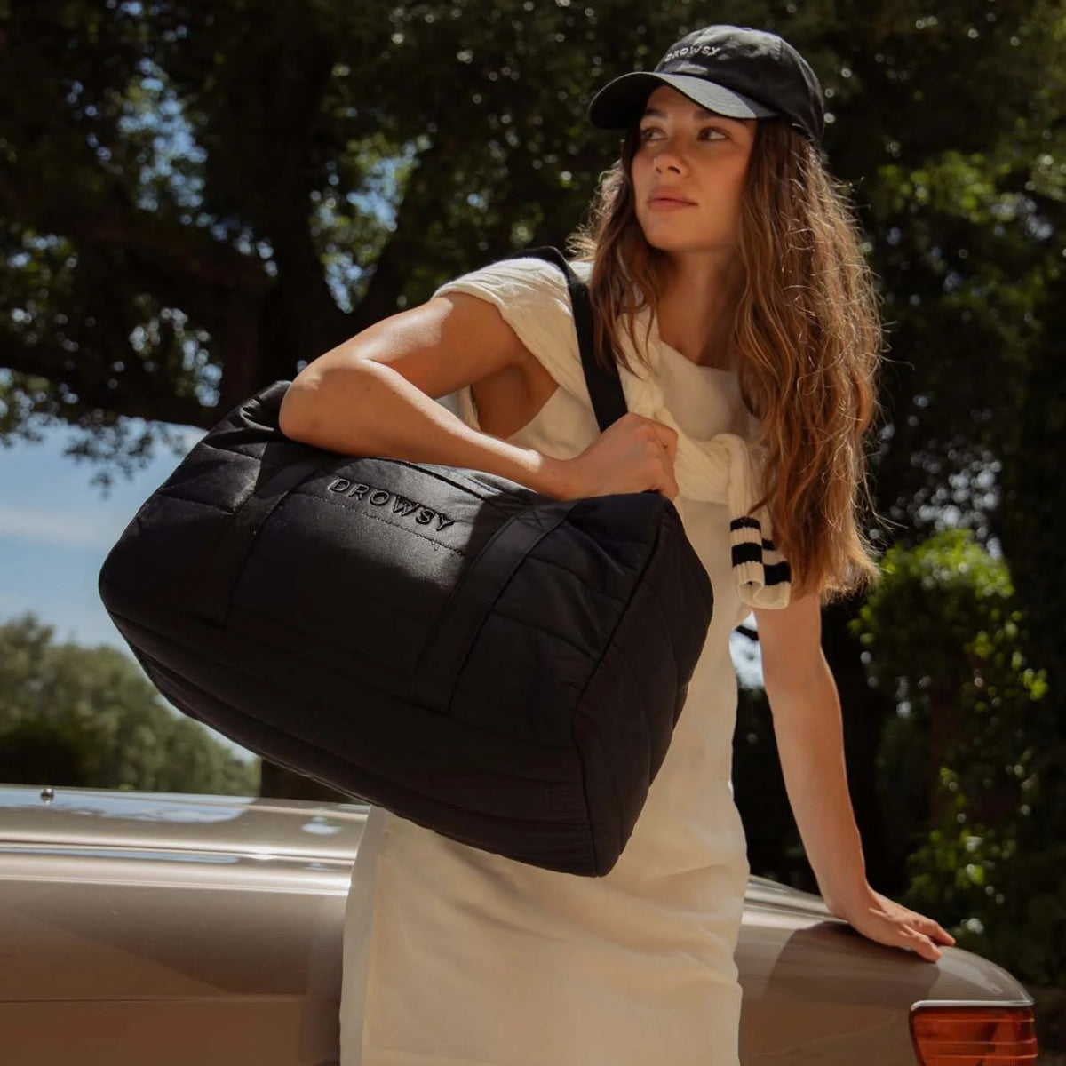Silk Weekender - Black Jade