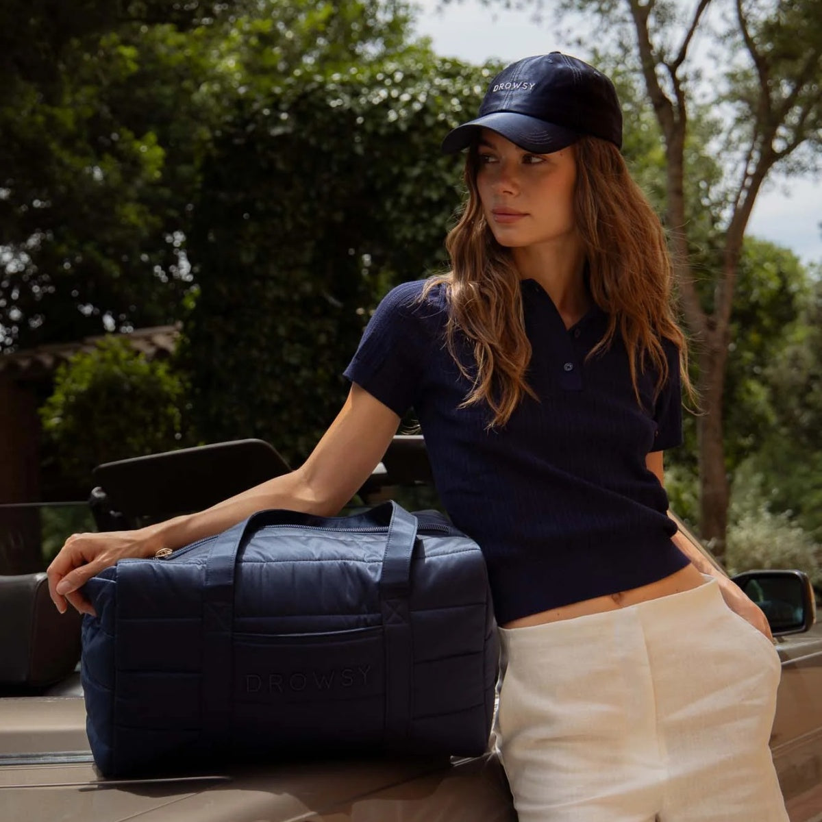 Silk Weekender - Midnight Blue