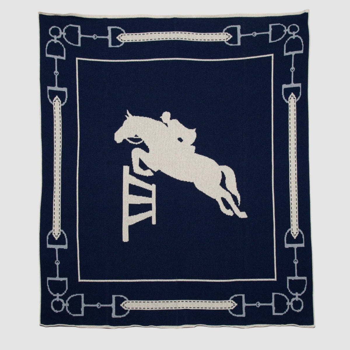 in2green Eco Throw Cotton Sustainable Knit Throw Blanket - Equestrian Jumper 655646735528 BL01EJ4