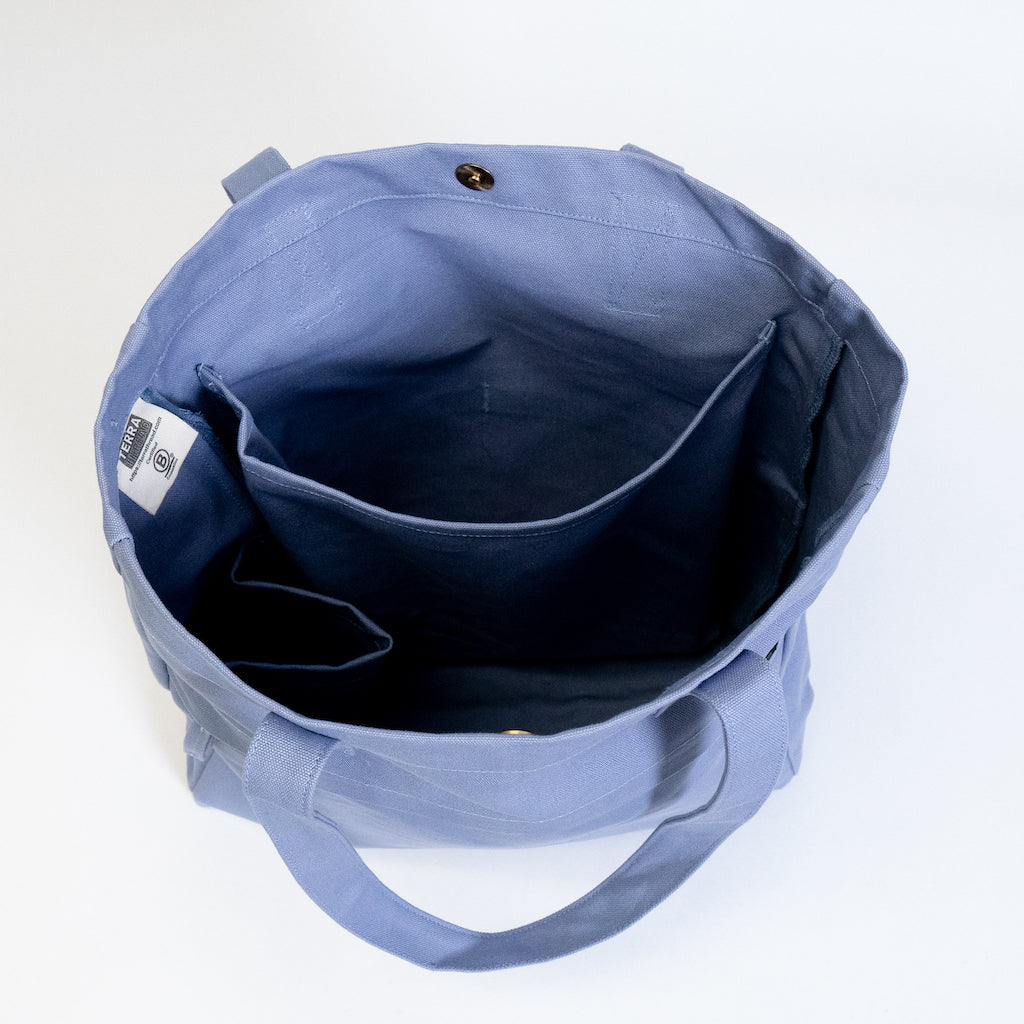 laptop tote with water bottle pocket#color_lavender