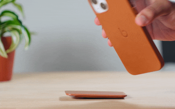 bluebonnet magsafewallet Apple leather case