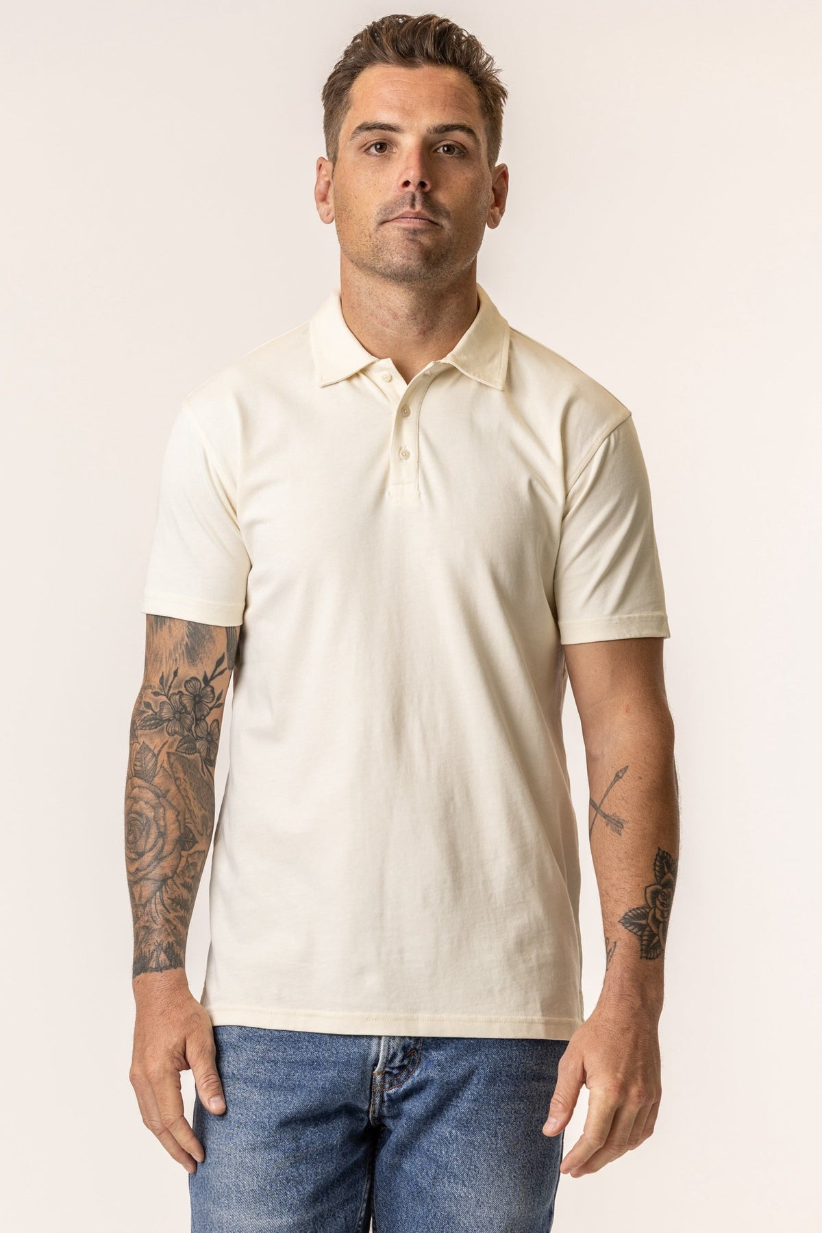 men's polo shirts off white#color_natural