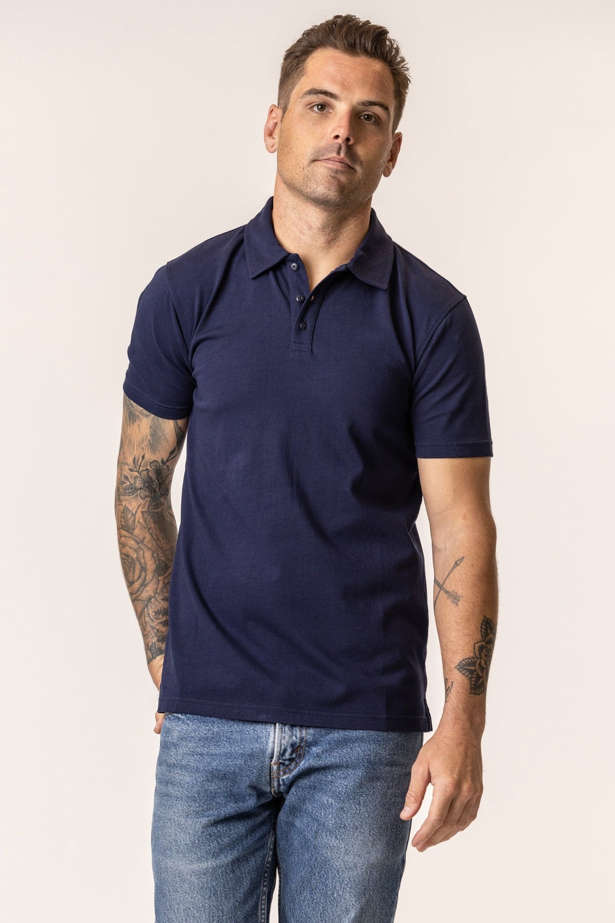 men's polo tshirts navy blue#color_navy-blue