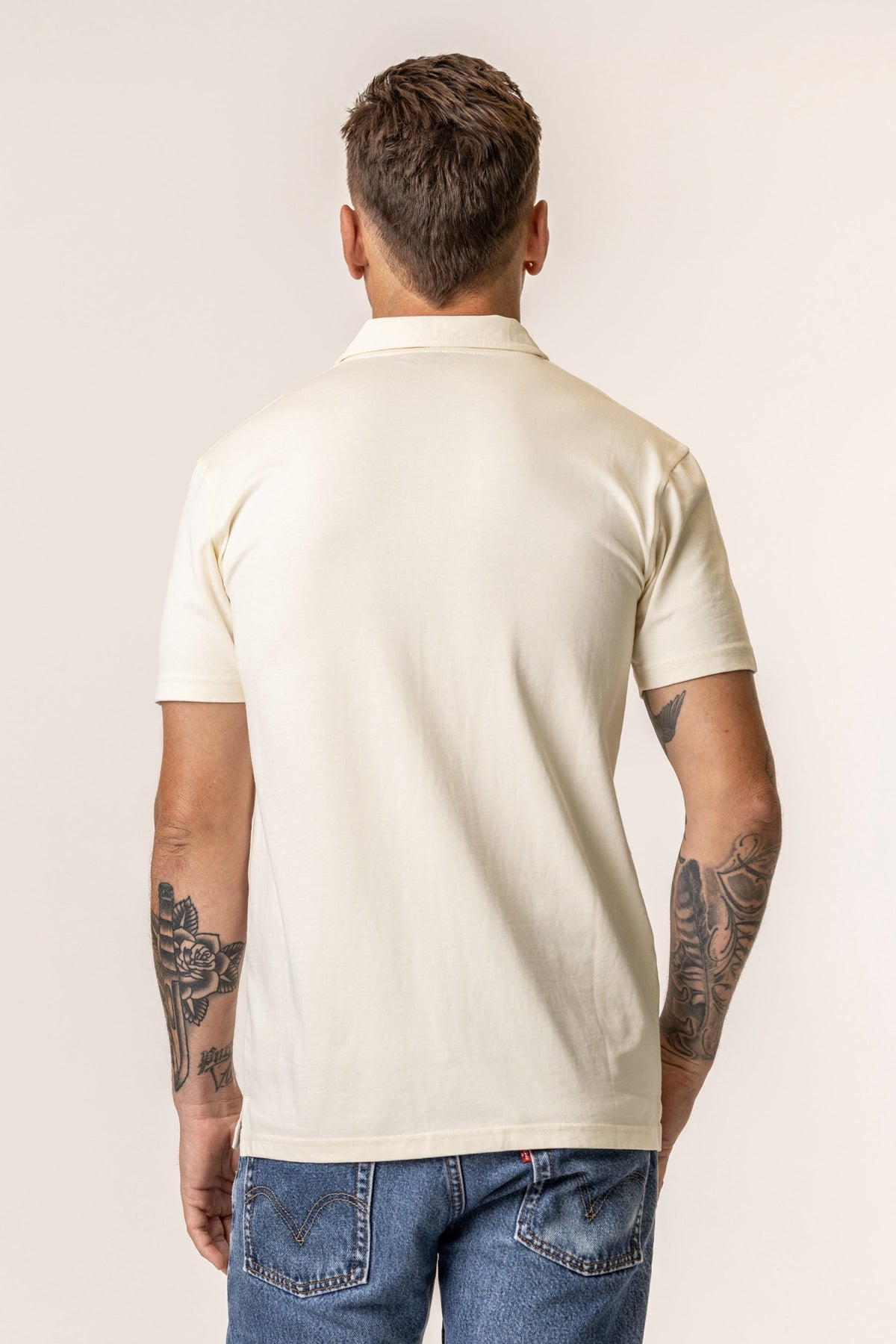 men polo neck tshirt#color_natural
