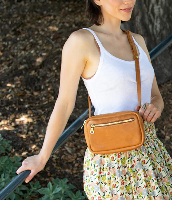 Desta Full-Grain Leather Belt Bag