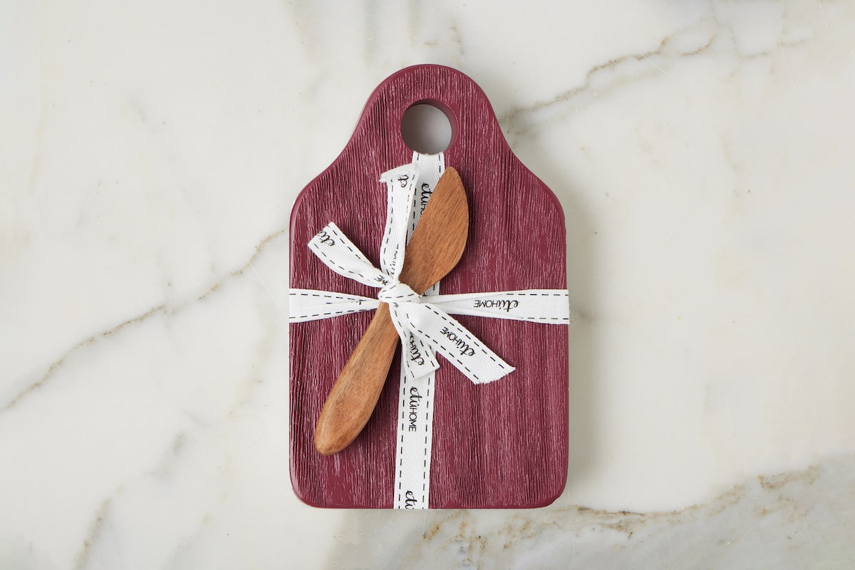 Mini Appetizer Board, Small, Merlot Red