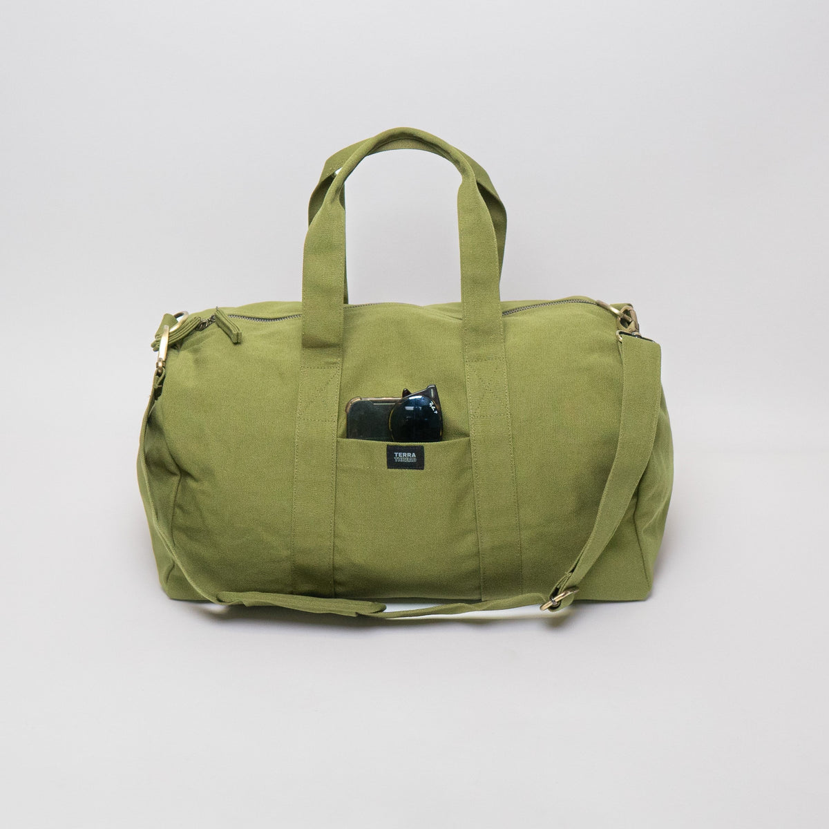 olive green gym bag#color_olive-green