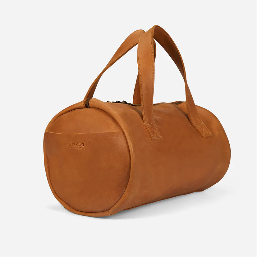 Omo Full-Grain Leather Overnight Bag