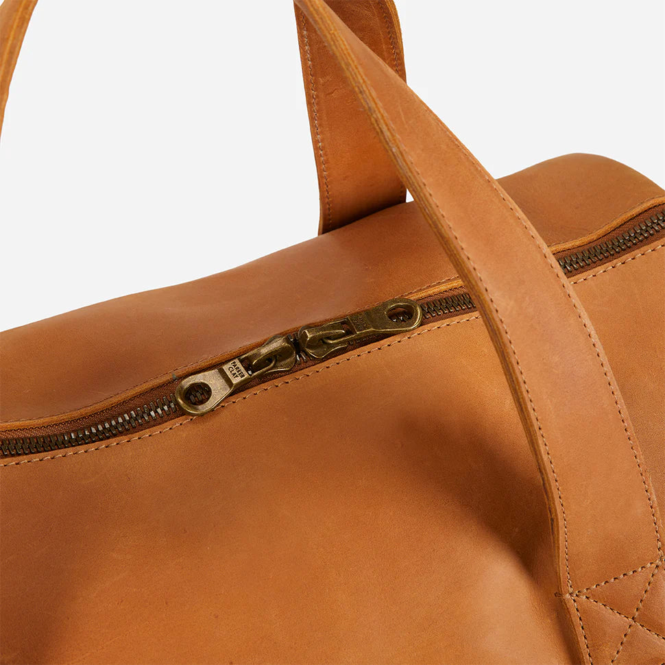 Omo Full-Grain Leather Overnight Bag
