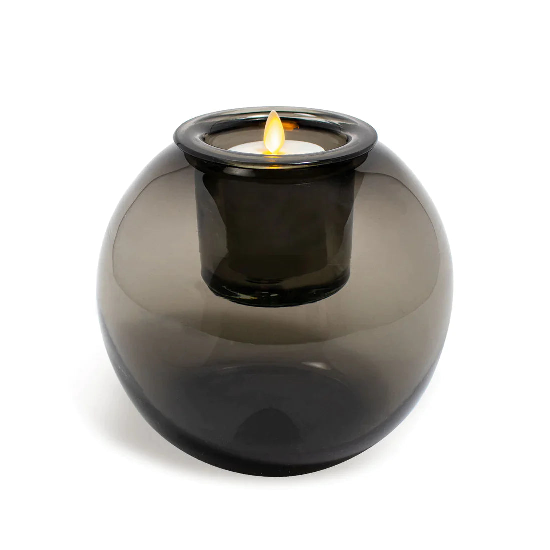Glass Round w 3&quot; Burner